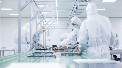 Electronics cleanroom production line used for inline quality inspection
