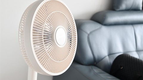 Standing fan grille for maintenance and cleaning checks