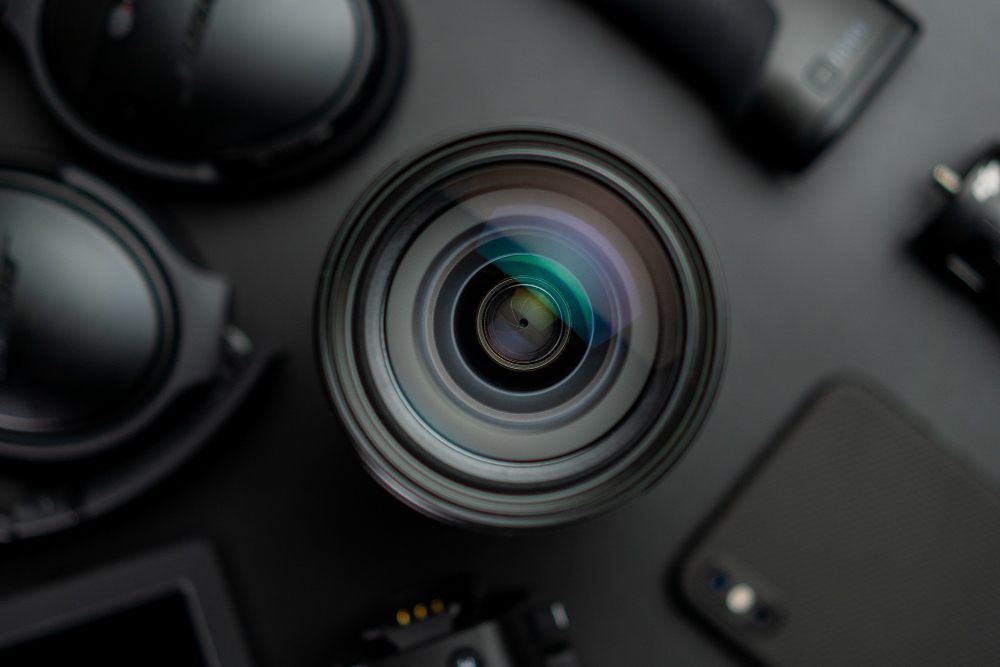 Machine vision camera lens representing AOI image acquisition components